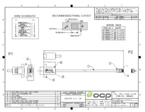 Panel Mount CAT 5e Networking Cable