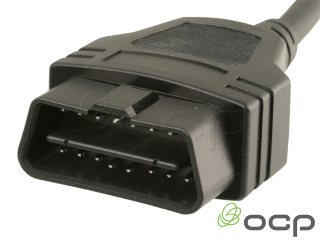 11760-03-300-09 - OBD II J1962 Cables Male To Blunt End Cut, 9 X 24AWG, 8 FT