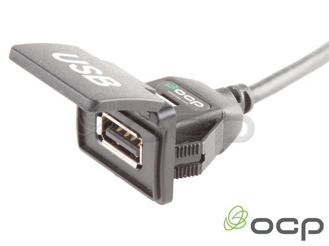 IP55 USB Dust Cover for Single Snap-In Panel Mount Cables - OCP Group Inc.