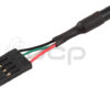 Panel Mount USB A Ext. Cable Female to 4 Pos. C-Grid