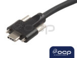 USB 3.0/3.1 type A to type C. medium duty flex cable – Compatible with the INTEL D435 & D457 “Realsense” camera