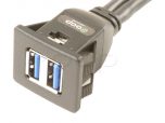 USB 3.0 Panel Mount “Snap-In” Extension Cables