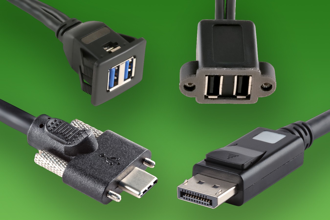 IP55 USB Dust Cover for Single Port Snap-In Panel Mount Cables