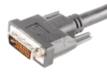Panel Mount DVI-I Female to Male, Dual Link