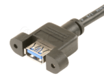 USB 3.0 A Male to A Female Panel Mount
